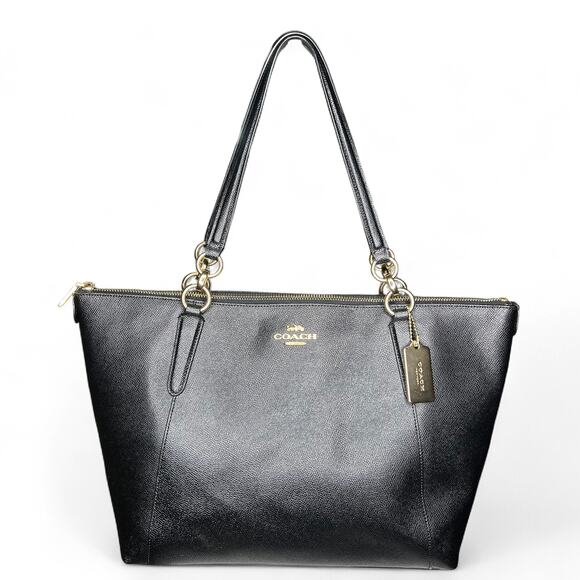 Coach Ava Tote in Black Crossgrain Leather Gold hardware - Picture 1 of 13